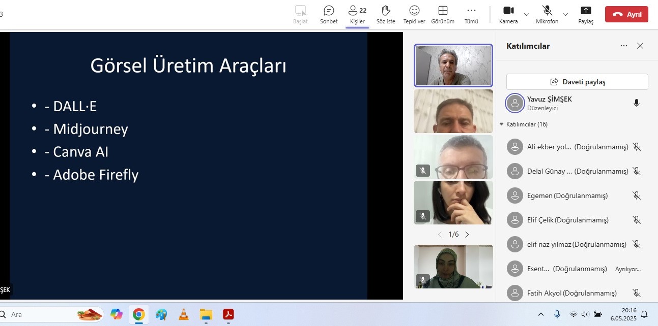 Genç Ar-Ge Ekibiyle "Yapay Zeka Araçları" Eğitimi