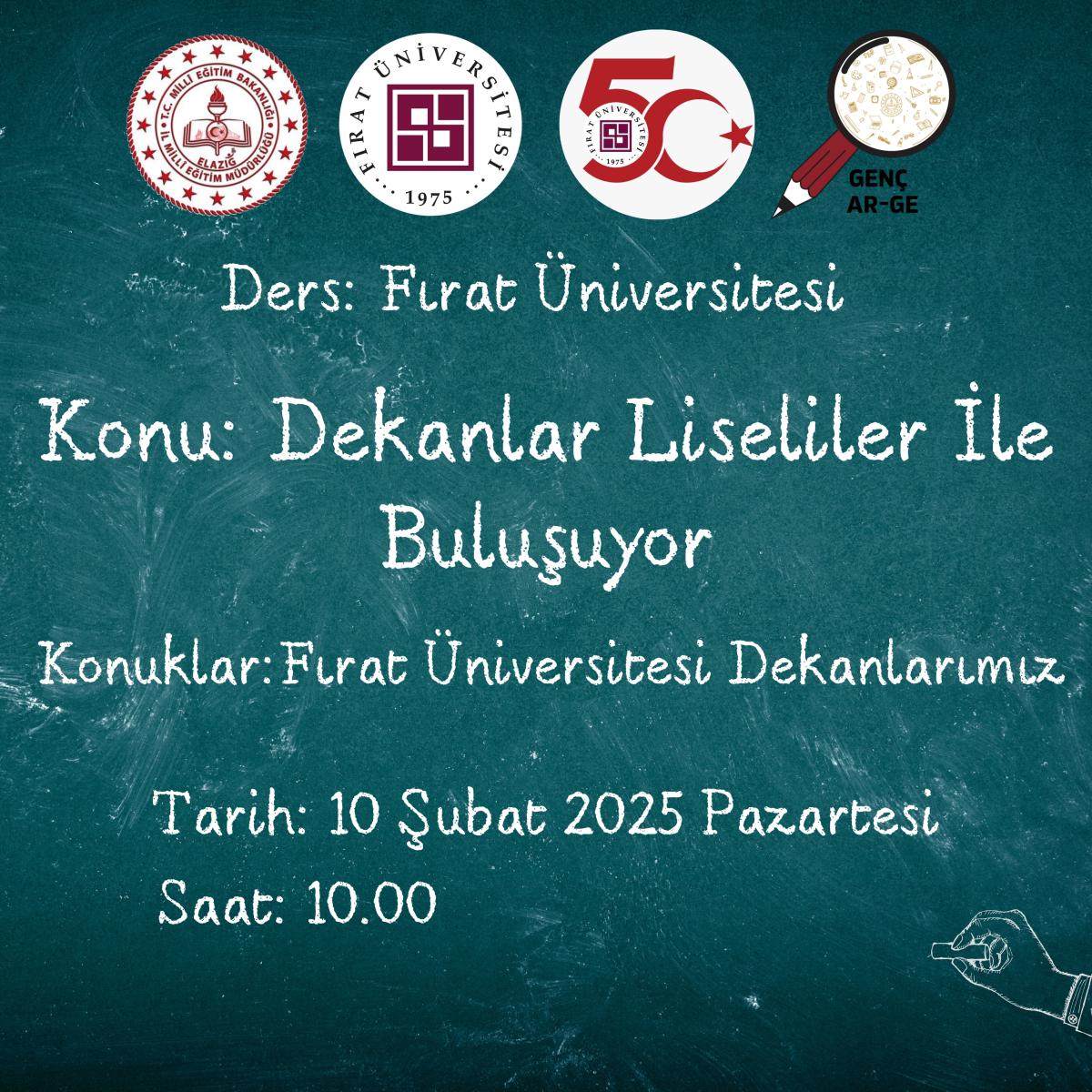 Dekanlar Liselilerle Buluşuyor Programı Tüm Liselerimizde Eş Zamanlı Olarak Gerçekleştirildi