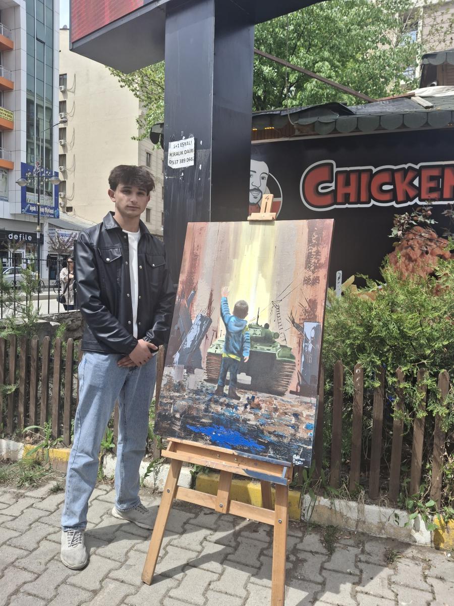 “Filistin’de Çocuk Olmak” temalı resim sergi