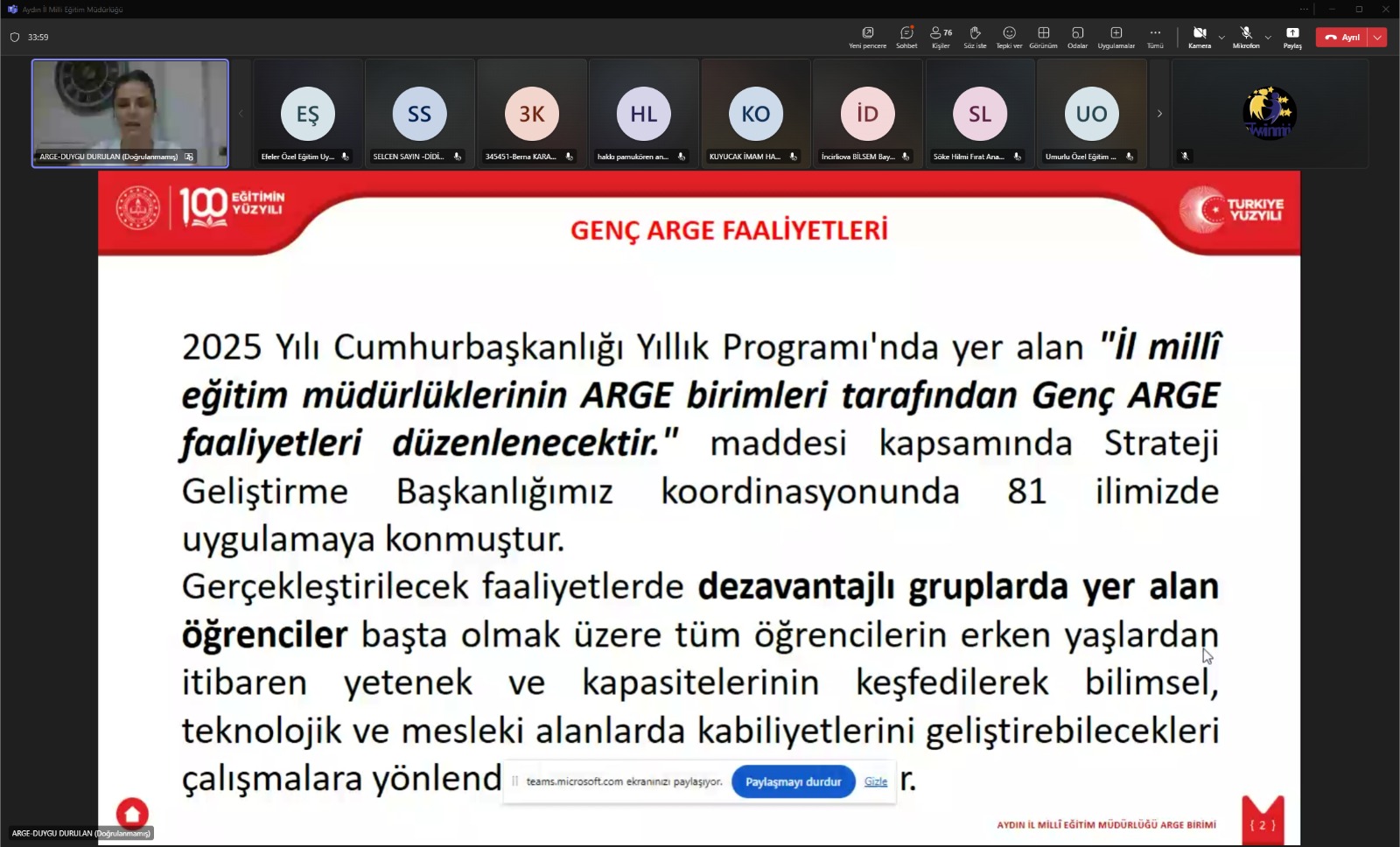Genç AR-GE Tanıtım Toplantısı