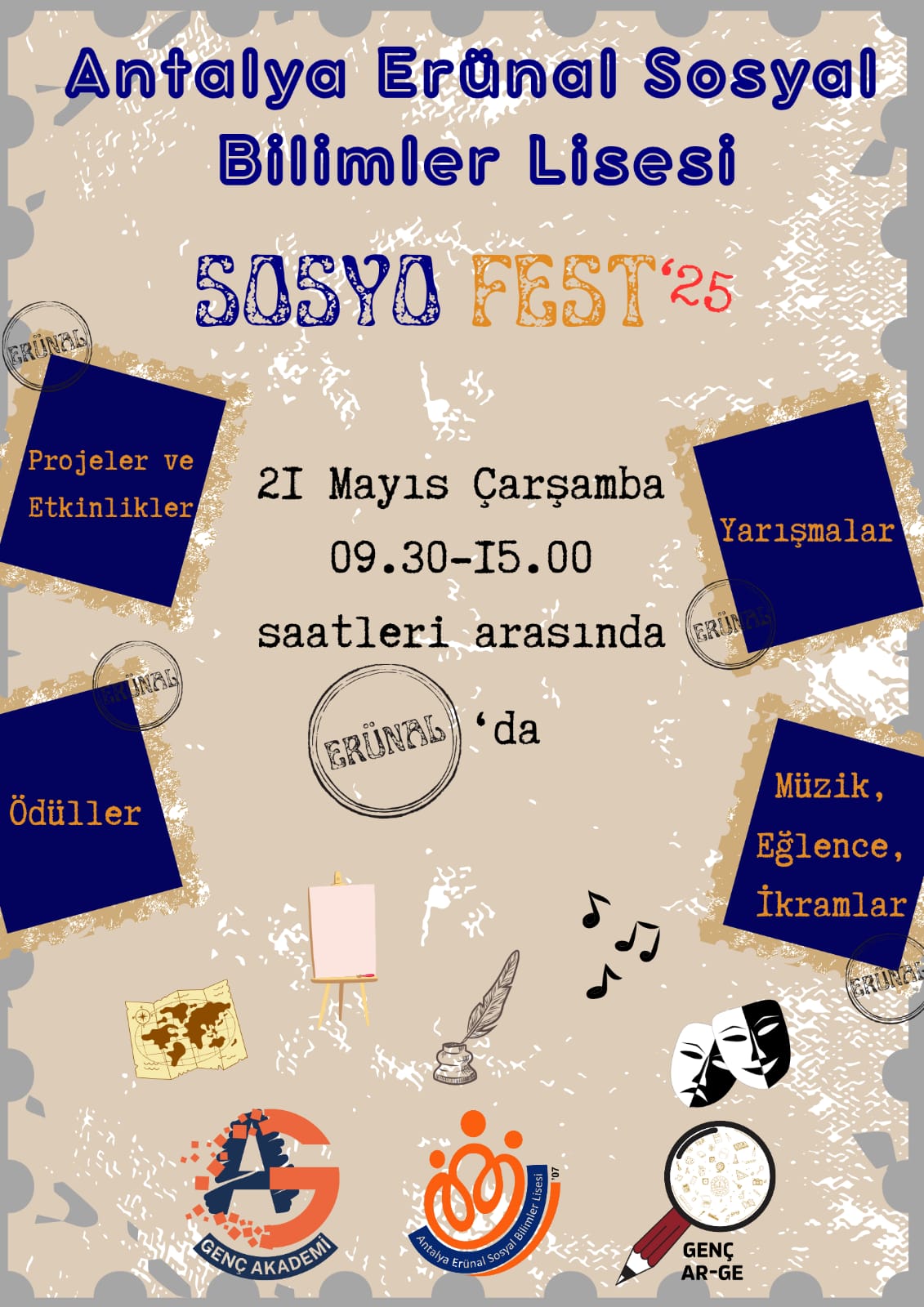 Erünal Sosyal Bilimler Lisesi'nden Gelenekselleşen Erünal SosyoFest'25