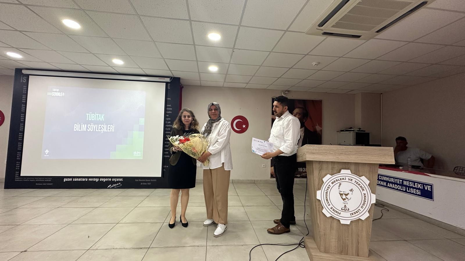 Finike Cumhuriyet MTAL'de "Nükleer Teknolojiler ve Uygulama Alanları" Söyleşisi