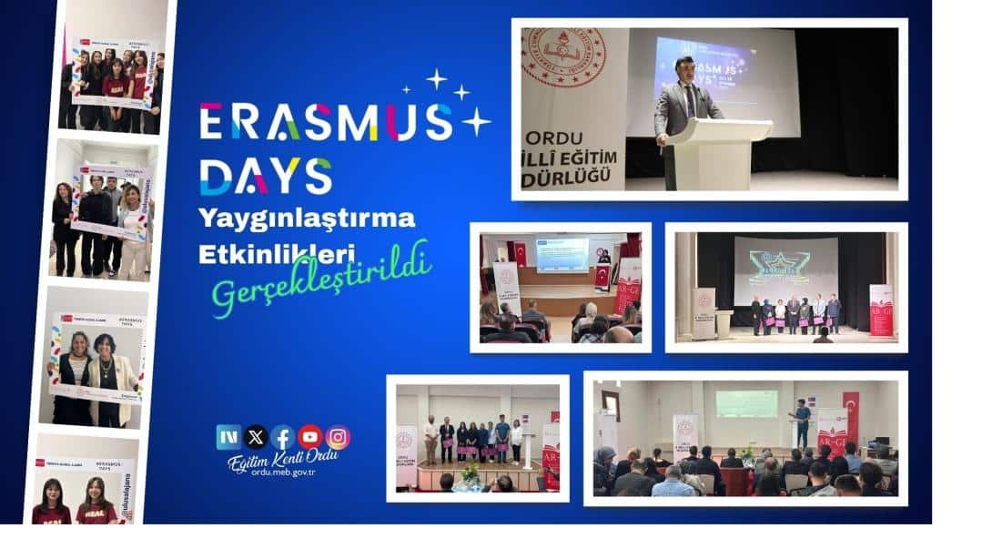 Eğitim Kenti Ordu'muzda "Erasmus Days Yaygınlaştırma Etkinlikleri" Gerçekleştirildi
