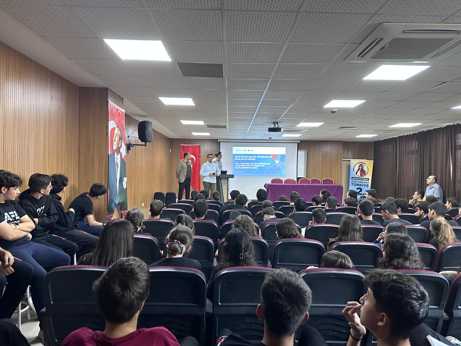 ADANA FEN LİSESİNDE ULUSAL PROJE YARIŞMALARI HAKKINDA BİLGİLENDİRME TOPLANTISI GERÇEKLEŞTİRİLDİ