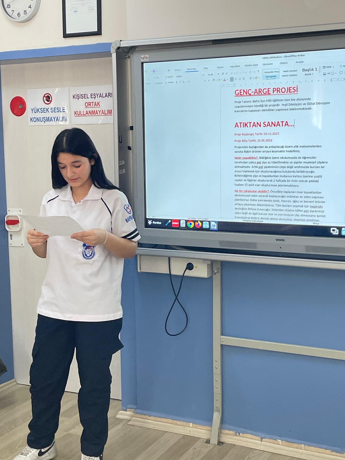 İbn-i Sînâ Meslekî ve Teknik Anadolu Lisesinde “Atıktan Sanata” Projesi Başladı