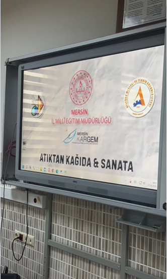 Mezitli Nevit Kodallı Güzel Sanatlar Lisesi Atıktan Kağıda, Kağıttan Sanata Atölyesi