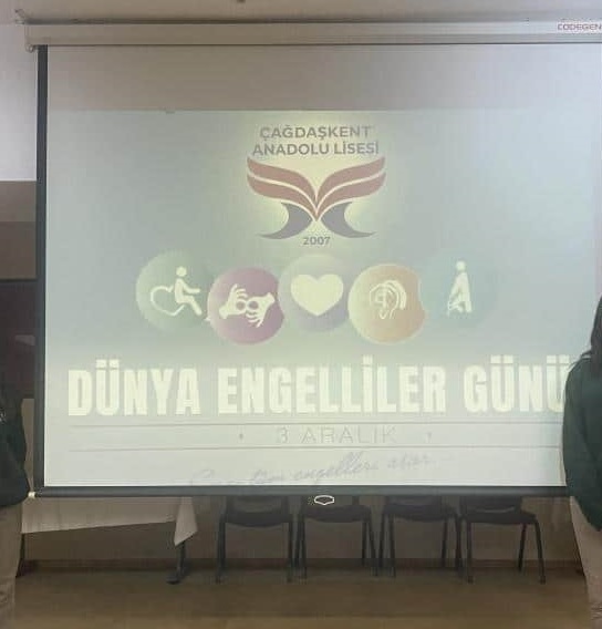 Çağdaşkent Anadolu Lisesinde 3 Aralık Dünya Engelliler Günü Programı