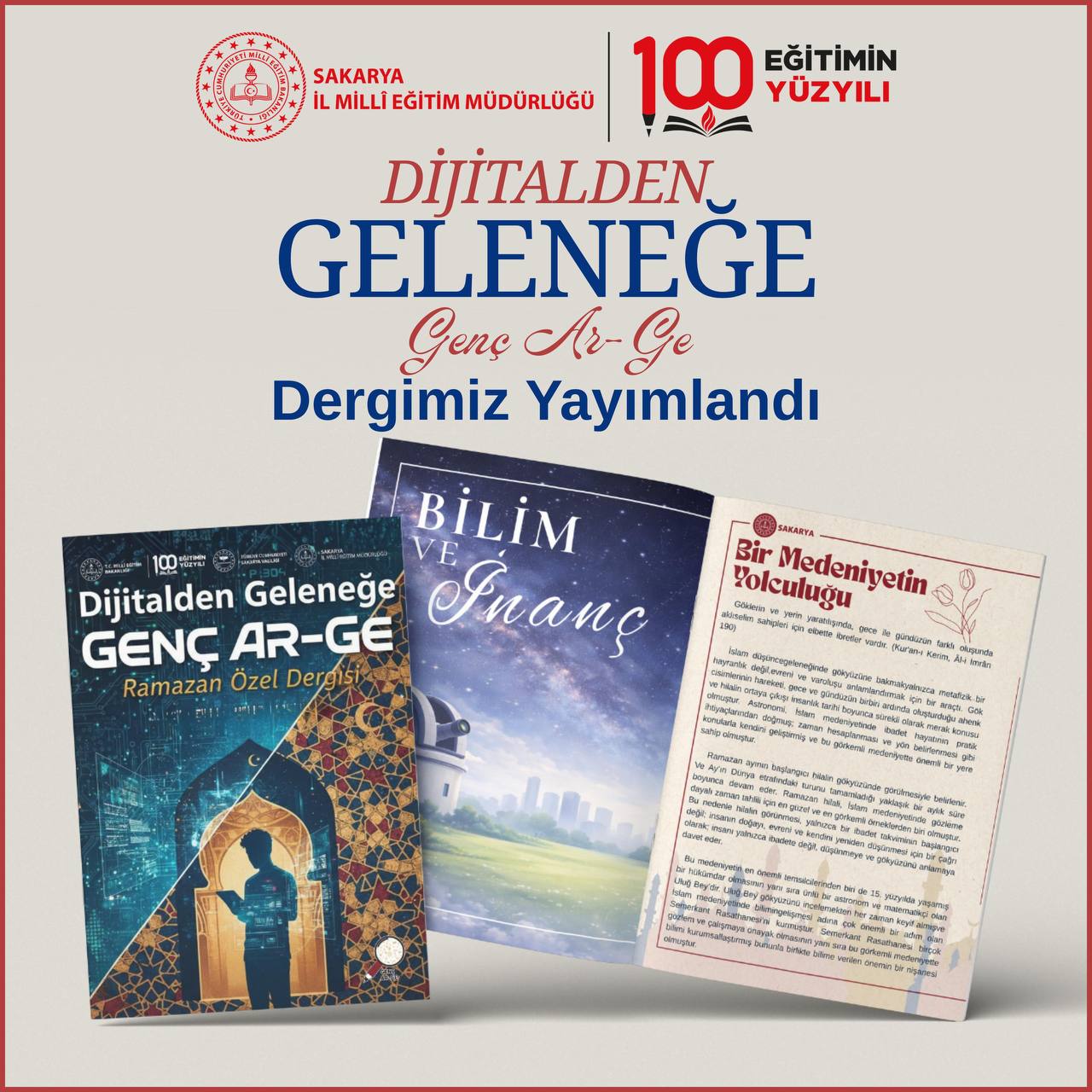Dijitalden Geleneğe: Genç Ar-Ge Ramazan Özel Dergisi Yayında!