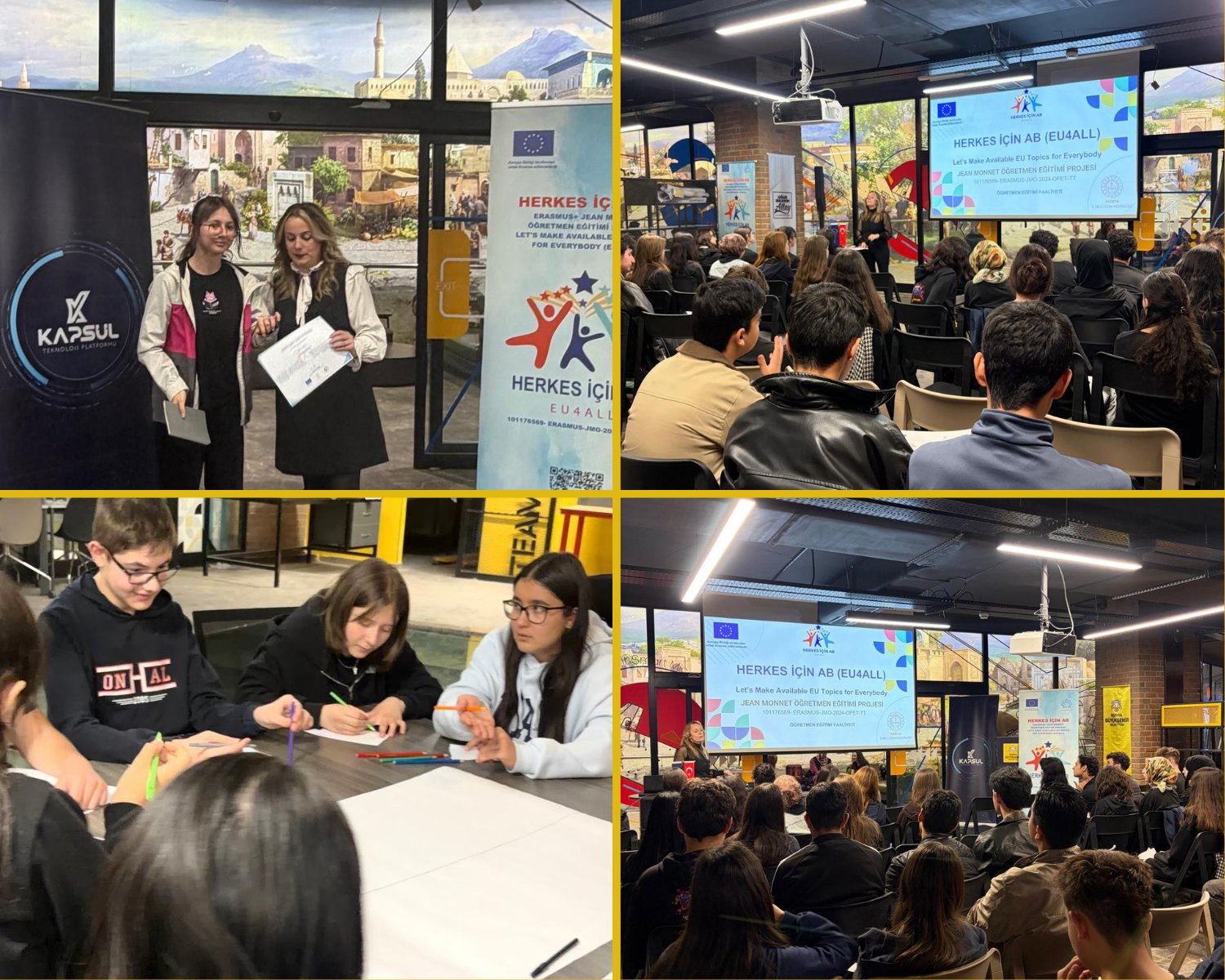 GENÇ AR-GE KAPSAMINDA ERASMUS+ JEAN MONNET ETKİNLİĞİ GERÇEKLEŞTİRİLDİ