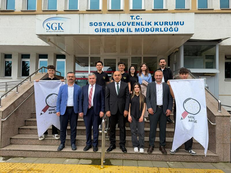 GENÇ AR-GE “Sıra Bana Gelince Projesi” SGK Giresun İl Müdürlüğü Ziyaretiyle Tamamlandı
